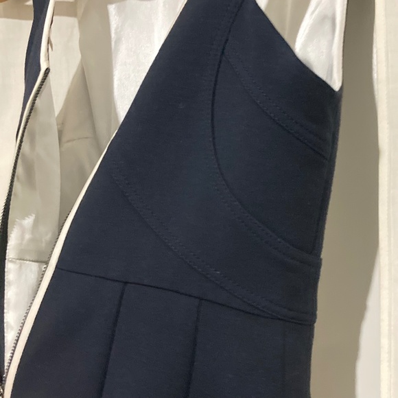 Elegant, Elie Tahari, Navy and White, Dress, Knee/Below Knee, Size 0 - Picture 7 of 10